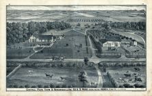 George S. Park - Central Park Farm, Illinois State Atlas 1876